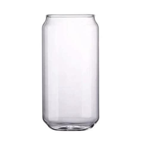 Large Beer Glass 20 Oz Can Shaped Beer Glasses Elegant Drinking Glasses Water Tumbler For Drink