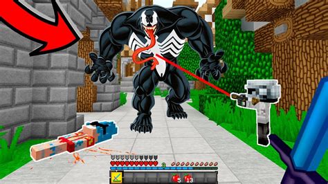 Venom Invade Un Poblado En Minecraft Youtubers Famosos Vs Venom Youtube