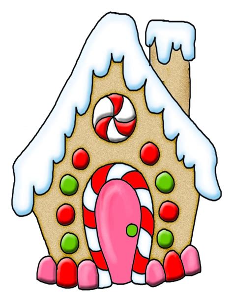 Gingerbread House Digital Download Clipart Art Clip Casita De