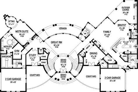 Cool 6 Bedroom House Plans Luxury New Home Plans Design