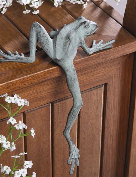 Mr Froggy Long Leg Frog Whimsical Shelf Sitter Garden Decor Longlegs