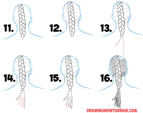 How To Draw Braids With Easy Step By Step Drawing Tutorial How To Draw Step By Step Drawing