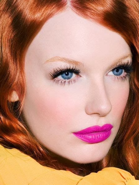Electric Pink Lips Red Hair Makeup And Manis Makeup Tips For Redheads Pink Lipsticks Hot