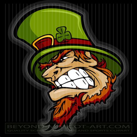 Angry Leprechaun Cartoon Graphic Vector Holiday Image Eps 