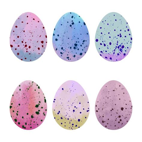 Watercolor Easter Eggs Set Stock Vector Image By ©wolnaluna 124718626