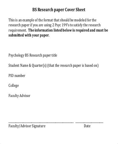 Check spelling or type a new query. FREE 7+ Sample Cover Page for Research Paper Templates in ...
