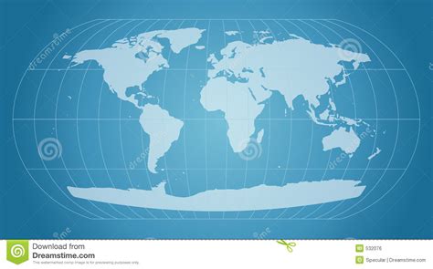 Blue World Map Royalty Free Stock Image - Image: 532076