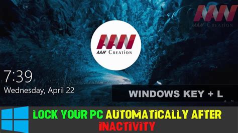 How To Lock Your Pc Automatically After Inactivity On Windows 10 Youtube