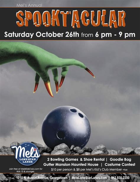 Halloween Bowling Community Event Flyer Flyer Hallowen Spooktacular