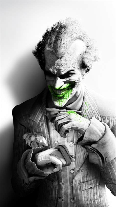 Joker Wallpaper Batman Arkham City Joker Smile Suit Flower