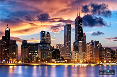 Chicago Sunset Wallpapers 4k Hd Chicago Sunset Backgrounds On