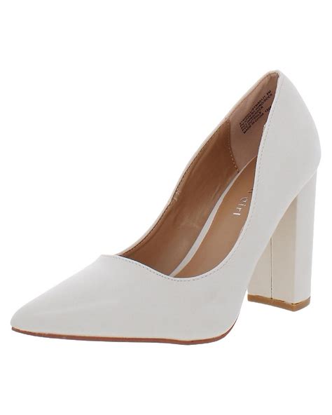 Madden Girl Symboll Faux Leather Pumps In Natural Lyst