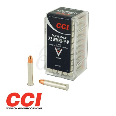 Cci Maxi Mag V 22 Wmr Ammo 30 Grain Jacketed Hollow Point 50 Rounds