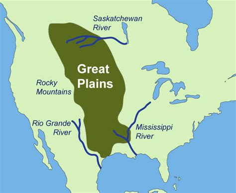 Great Plains Karte Karte