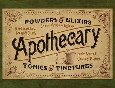 House Of Hesh One — Victoria Era Style Apothecary Signage Poster