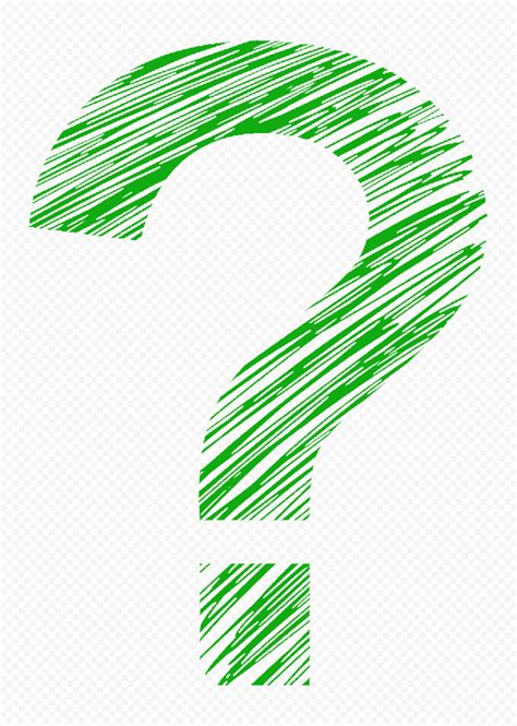 Green Scribble Question Mark Sign Free Png Citypng