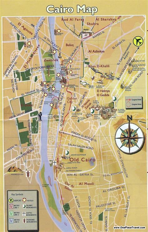 Cairo Tourist Attractions And Travel Cairo Map Egypt Map Cairo