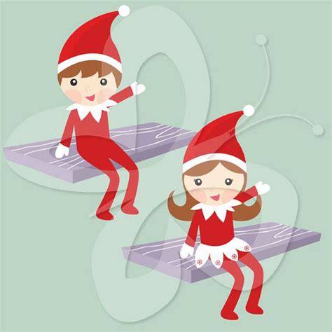 107 best images about christmas elves on pinterest. The Elf on the Shelf Clip Art Clipart by ...