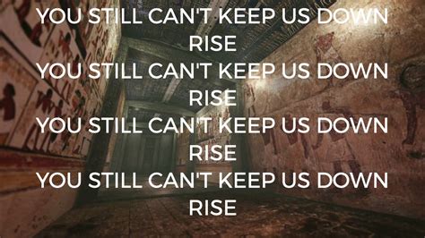 Cant Keep Us Down Lyric Video Youtube