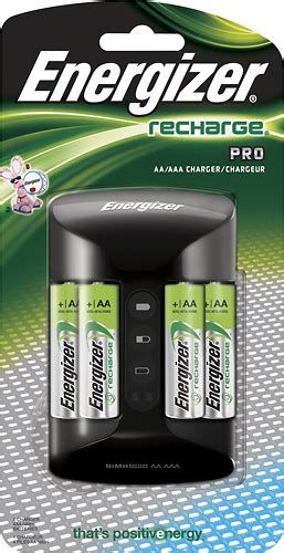 Energizer Pro Nimh Aaaaa Battery Charger Silver Chrprowb4 Best Buy