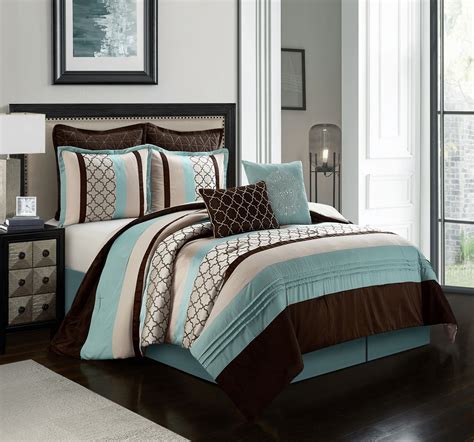 Nanshing Avalon 8 Piece Bedding Comforter Set With Bonus Shams And 2 Bonus Pillows Fullqueen