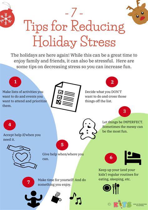 7 Tips For Reducing Holiday Stress Infographic Kits
