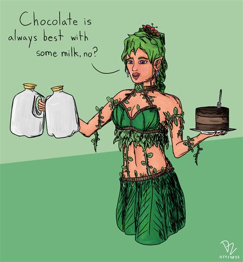 Dryad With Two Large Milk Jugs And Some Serious Cake R Terraria