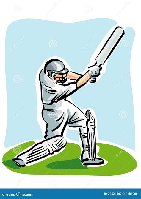 Cricket Stock Vector Illustration Of Pitch Ball Playing 20524567