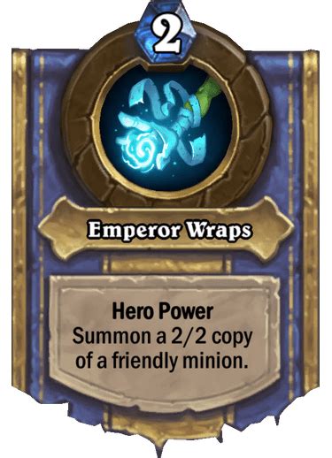 Emperor thaurissan is a legendary neutral minion card, from the blackrock mountain set. Emperor Wraps - Hearthstone Top Decks