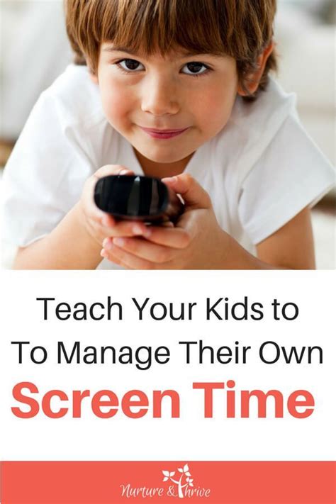 Teach Your Kids To Manage Their Own Screen Time Screen Time Screen