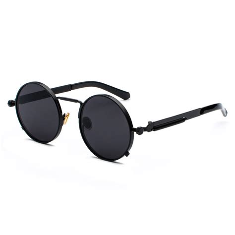 Buy Steampunk Sunglasses Men Red Metal Frame Retro Vintage Round Sun Glasses For Women Summer At