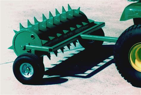 36inw Strongway Drum Spike Aerator 78 Spikes Patio Lawn And Garden