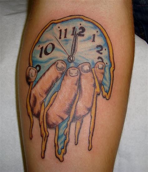 Tatuajes Basados En El Arte De Salvador Dalí Tatuajes De Relojes