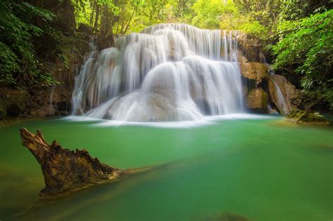 The Huai Mae Khamin Waterfall Waterfall Beautiful Waterfalls Nature