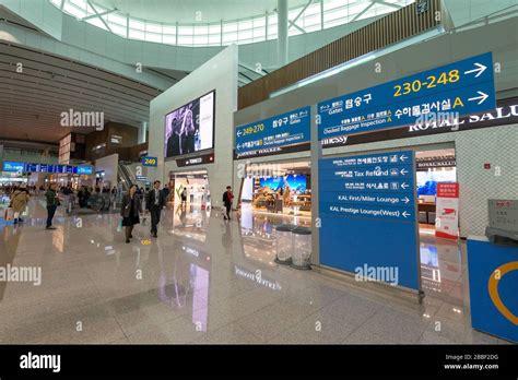 Interior View Of Seoul Incheon Airport New Terminal 2 Mostly Used By