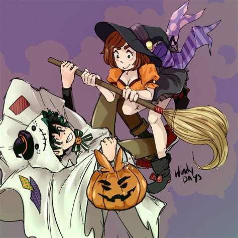 Halloween Uraraka And Deku By Xxcutieshippingxx On Deviantart