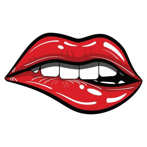 Best Lip Bite Illustrations Royalty Free Vector Graphics And Clip Art Istock