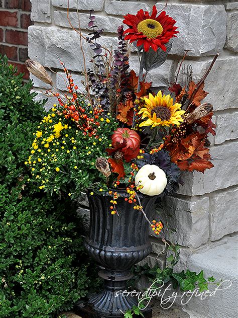 Serendipity Refined Blog Fall Planters And Urns What I Didnt Do This