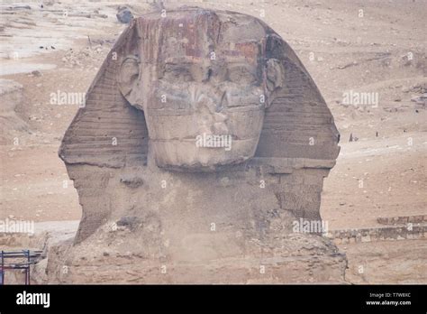 Traces Of 4000 Year Old Paint Are Still Visible On The Great Sphinx Of