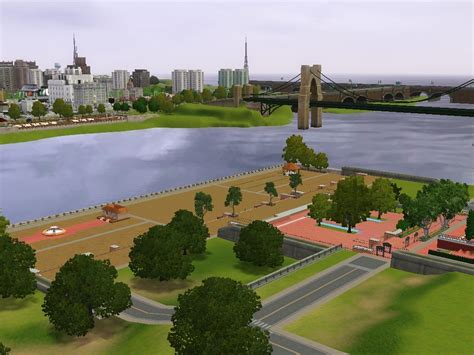 The Sims Depot: Pottersville (WIP): Riverside Park (Left Bank)
