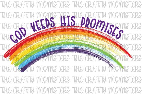 Digital Download God Keeps His Promises Rainbow Baby Etsy Canada