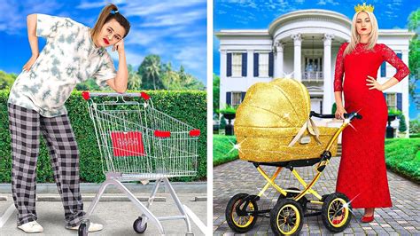 Rich Pregnant Vs Broke Pregnant Funny Situations And Awesome Moments