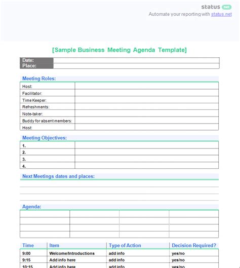 Creating A Powerful Meeting Agenda 4 Best Templates