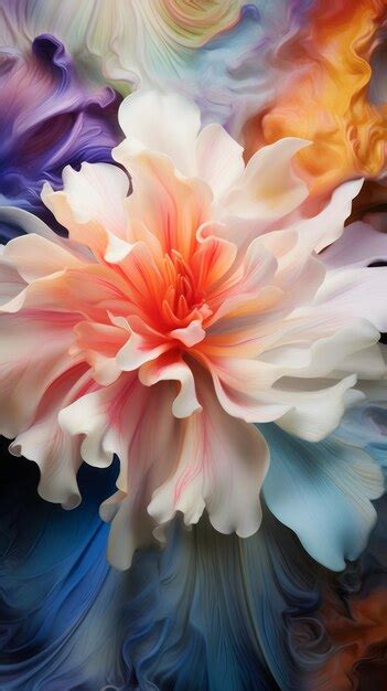 Premium AI Image A Vibrant And Colorful Flower In Full Bloom