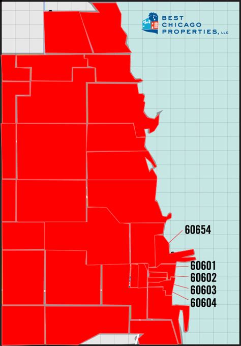 Chicago Zip Code Map By Neighborhood Map Vector