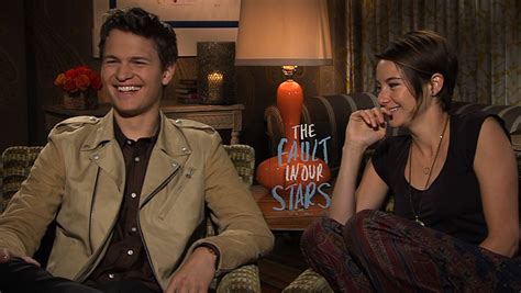 Shailene Woodley Ansel Elgort Talk Reuniting For The Fault In Our