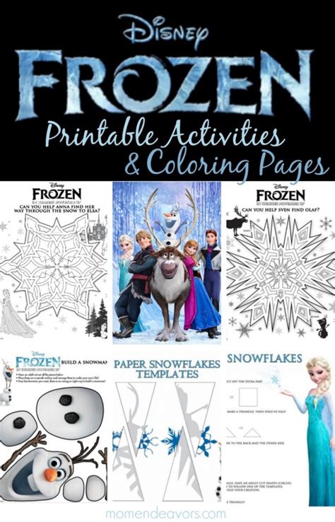 All the colouring pages are printable and free for you! Disney FROZEN Printable Activities & Coloring Pages