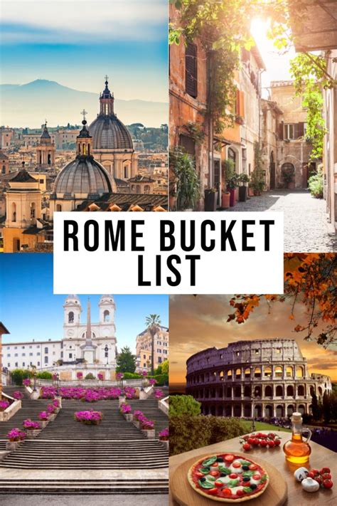 the only rome bucket list you need rome travel guide rome travel italy travel guide
