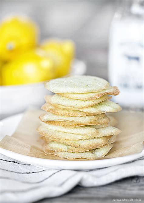 Thin Lemon Crisp Cookies