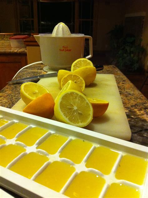 Freeze Fresh Squeezed Lemon Juice And Thaw When You Need Some In A
